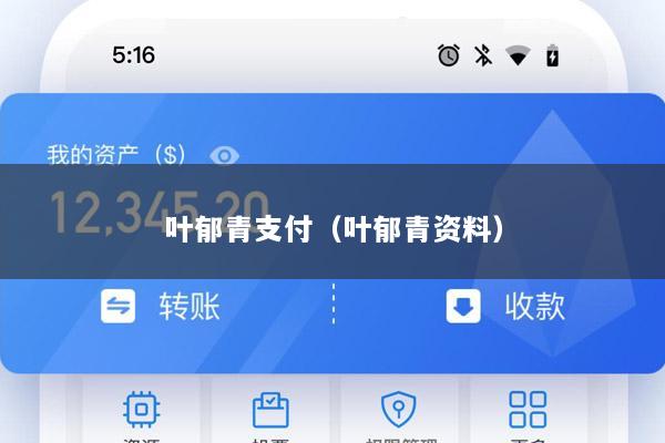 叶郁青支付(叶郁青资料)
