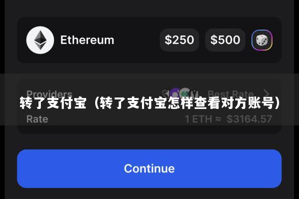 转了支付宝(转了支付宝怎样查看对方账号)