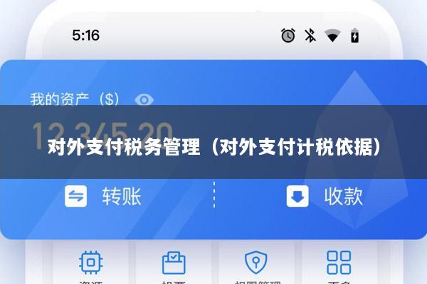 对外支付税务管理(对外支付计税依据)