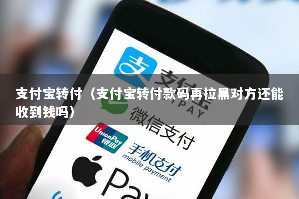 支付宝转付(支付宝转付款码再拉黑对方还能收到钱吗)