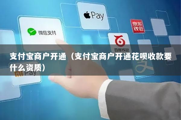 支付宝商户开通(支付宝商户开通花呗收款要什么资质)
