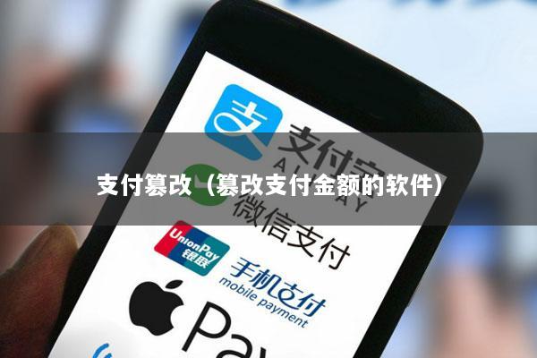支付篡改(篡改支付金额的软件)