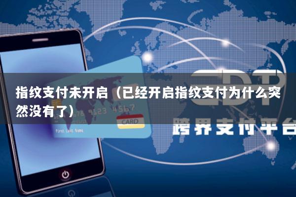 指纹支付未开启(已经开启指纹支付为什么突然没有了)