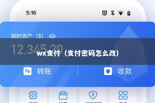 wx支付(支付密码怎么改)