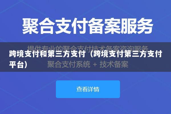 跨境支付和第三方支付(跨境支付第三方支付平台)