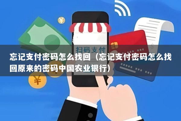忘记支付密码怎么找回(忘记支付密码怎么找回原来的密码中国农业银行)