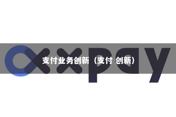 支付业务创新(支付 创新)