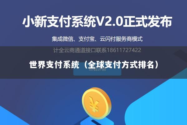 世界支付系统(全球支付方式排名)