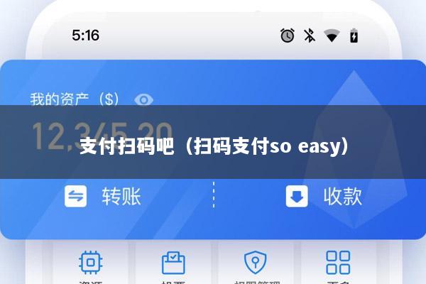 支付扫码吧(扫码支付so easy)
